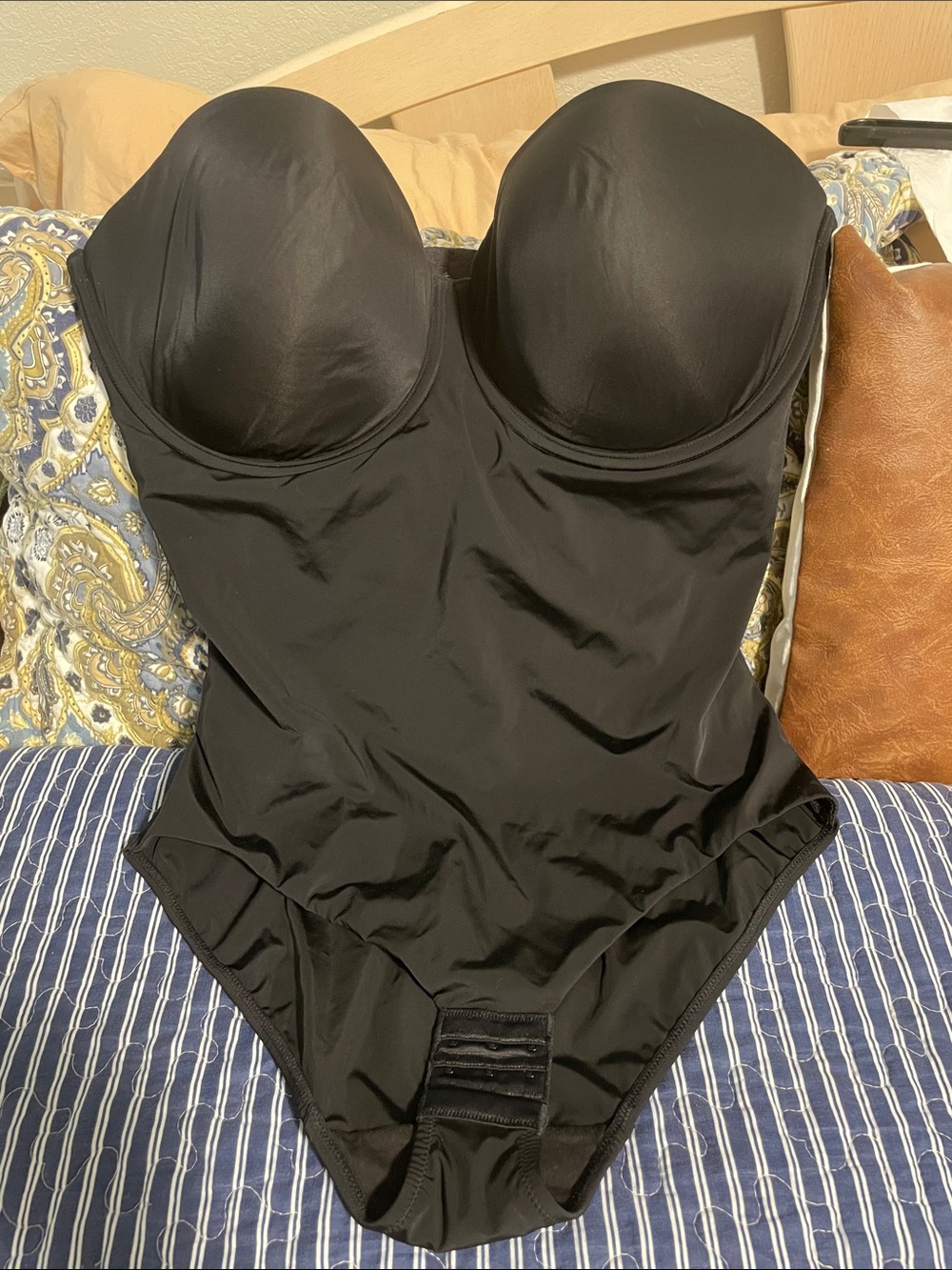 Black Strapless One-Piece Wacoal  bodysuit